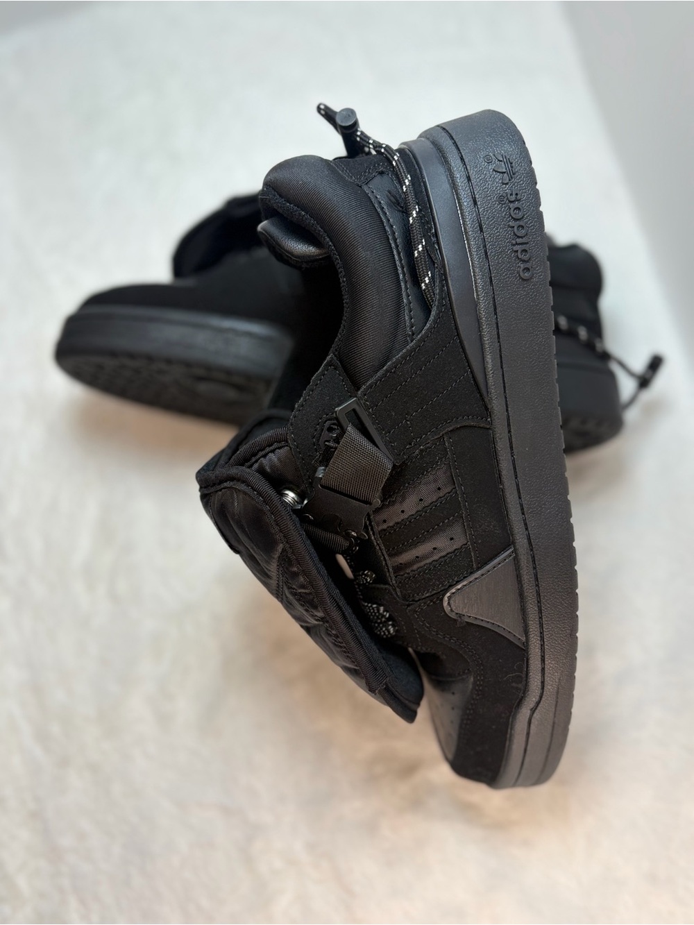 Adidas Bad Bunny Men's Black Low-Top Sneakers with Strap